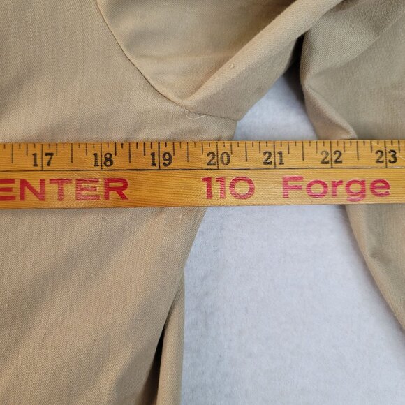 Sharagano Shirt Dress 14 Safari Button Front Roll Sleeve Detachable Belt New - Picture 11 of 11